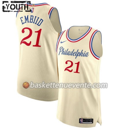 Maillot Basket Philadelphia 76ers Joel Embiid 21 2019-20 Nike City Edition Swingman - Enfant